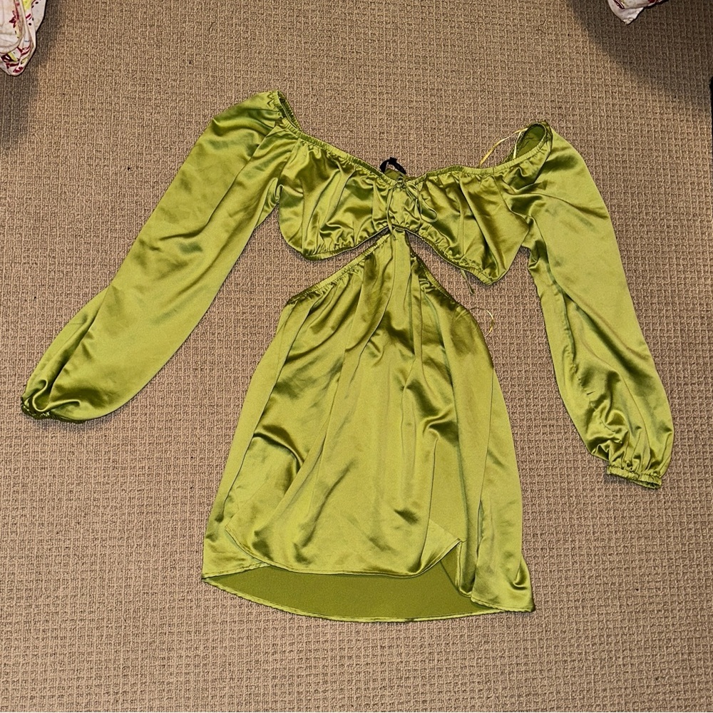 Satin Cutout Dress